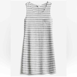 Market & Spruce Meg Knit Dress Gray & White Sz.M
